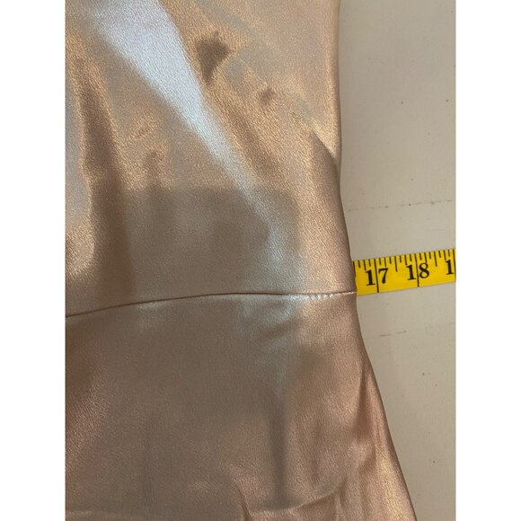 Jenny Yoo Gold One-Shoulder Dress - Picture 8 of 10